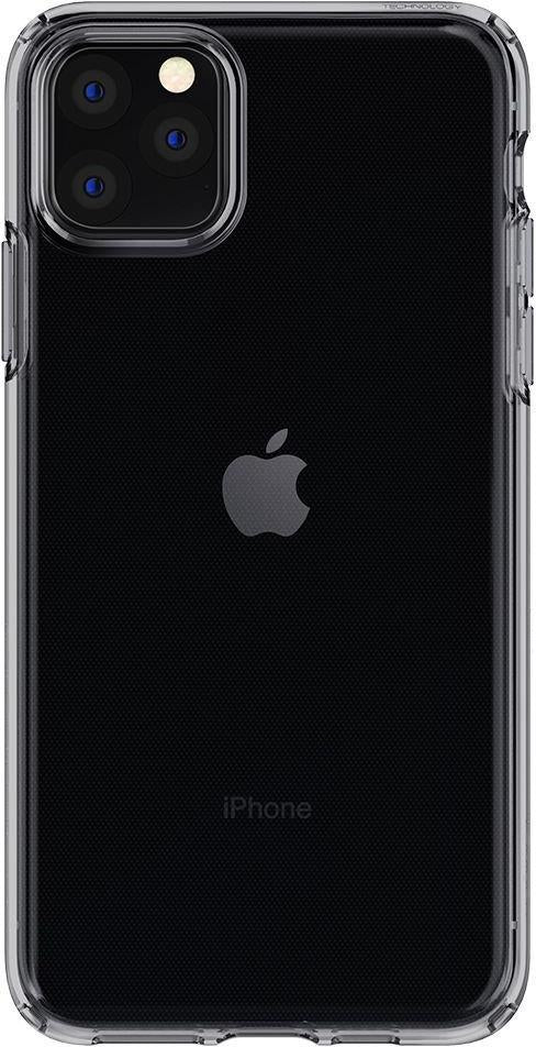 Противоударен Силиконов Калъф за iPhone 11 Pro, Spigen Liquid Crystal Case, Полупрозрачен (6)