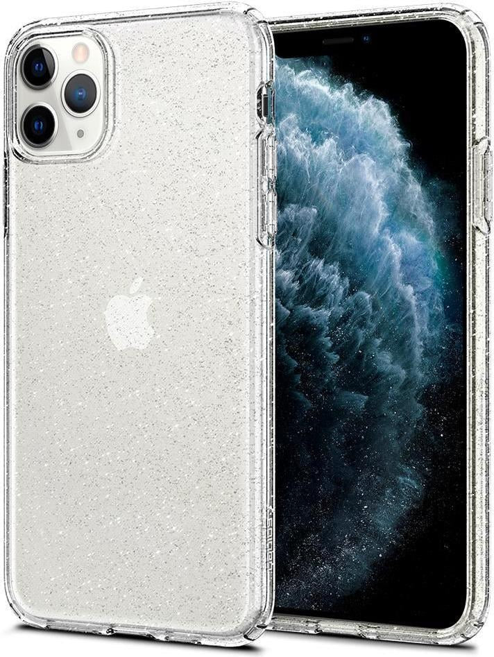 Противоударен Блестящ Калъф за iPhone 11 Pro Max, Spigen Liquid Crystal Glitter Quartz Case, Прозрачен (3)