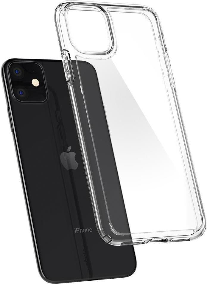 Противоударен Хибриден Калъф за iPhone 11, Spigen Ultra Hybrid Case, Прозрачен (8)