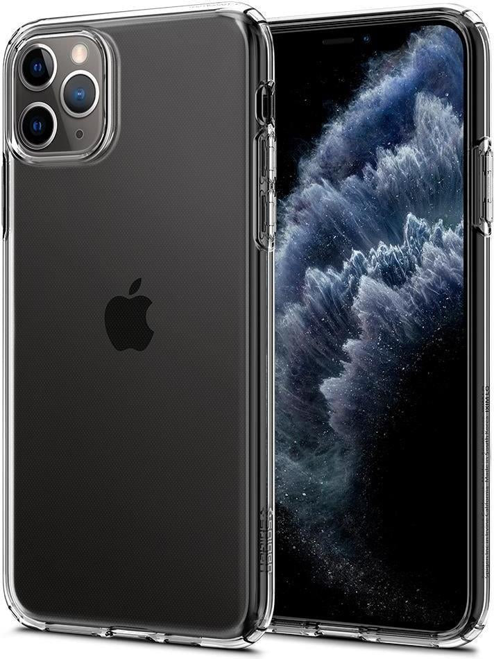 Противоударен Силиконов Калъф за iPhone 11 Pro, Spigen Liquid Crystal Case, Прозрачен (2)