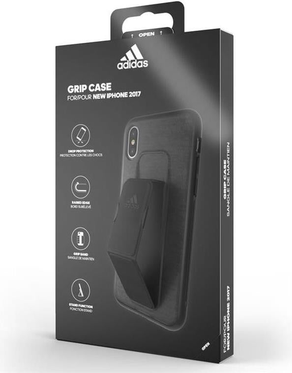 Калъф с Лента за Ръка за iPhone XS/X Adidas Grip Case, Черен (8)