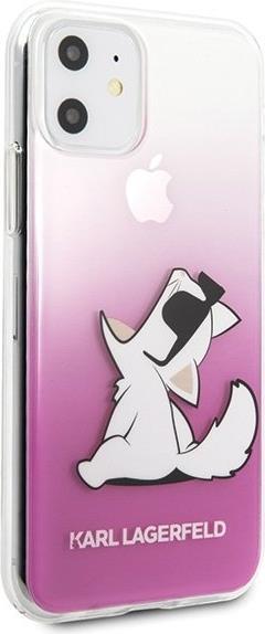 Луксозен Калъф за iPhone 11, Karl Lagerfeld Choupette Fun Case, Розов (2)