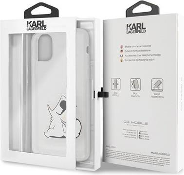 Луксозен Калъф за iPhone 11 Pro Max, Karl Lagerfeld Choupette Fun Case, Прозрачен (6)