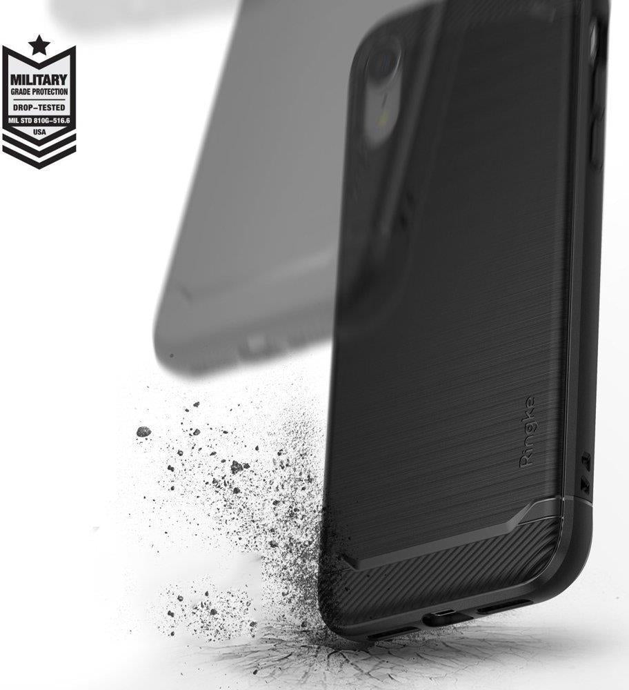 Противоударен Силиконов Калъф за iPhone XR, Ringke Onyx Case, Черен (3)
