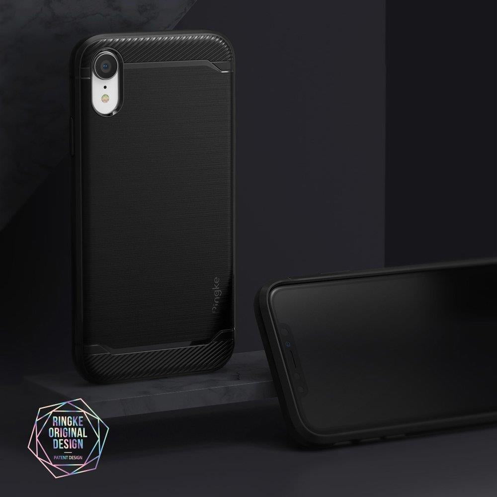 Противоударен Силиконов Калъф за iPhone XR, Ringke Onyx Case, Черен (4)