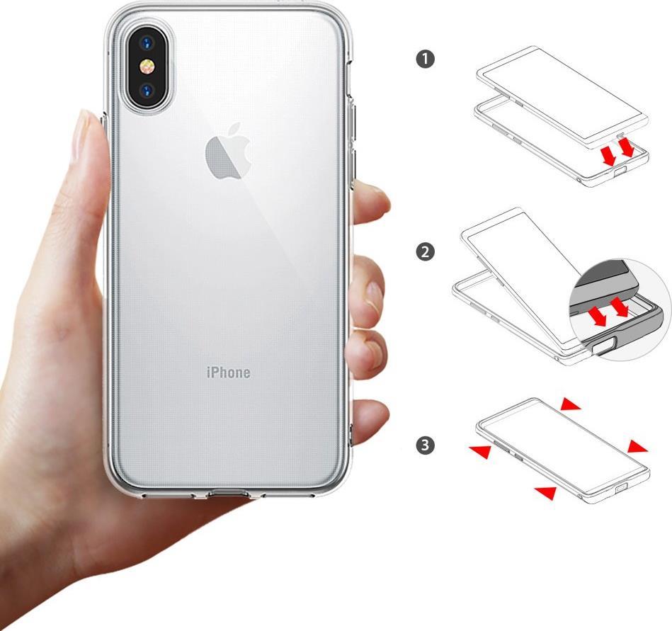 Противоударен Силиконов Калъф за iPhone XS/X, Ringke Air Case, Прозрачен (6)