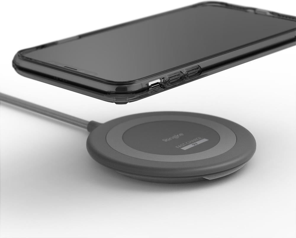 Противоударен Хибриден Калъф за iPhone XR, Ringke Fusion Case Grey, Сив (3)