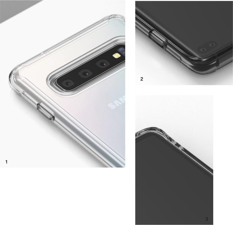 Противоударен Хибриден Калъф за Samsung S10 Plus, Ringke Fusion Case, Прозрачен (5)