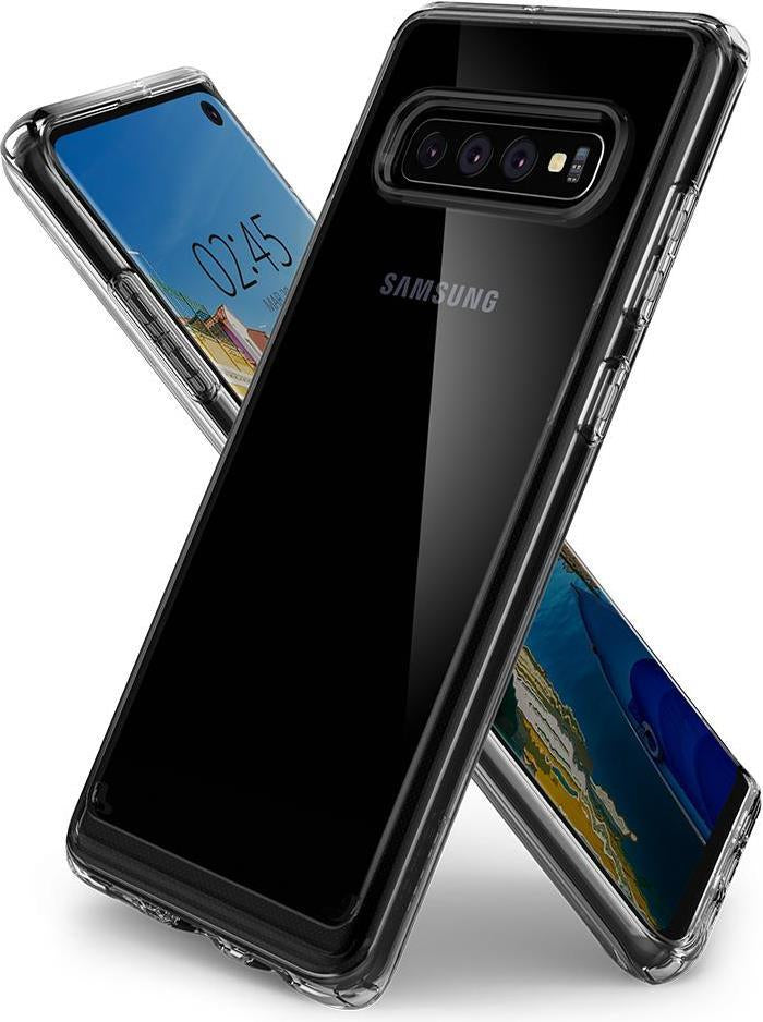 Противоударен Хибриден Калъф за Samsung S10 Plus, Spigen Ultra Hybrid Case, Прозрачен (3)