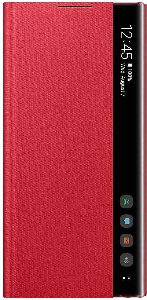 Оригинален Активен Калъф за Samsung Note 10 Clear View Cover Book Case Ef-Zn970cre, Червен