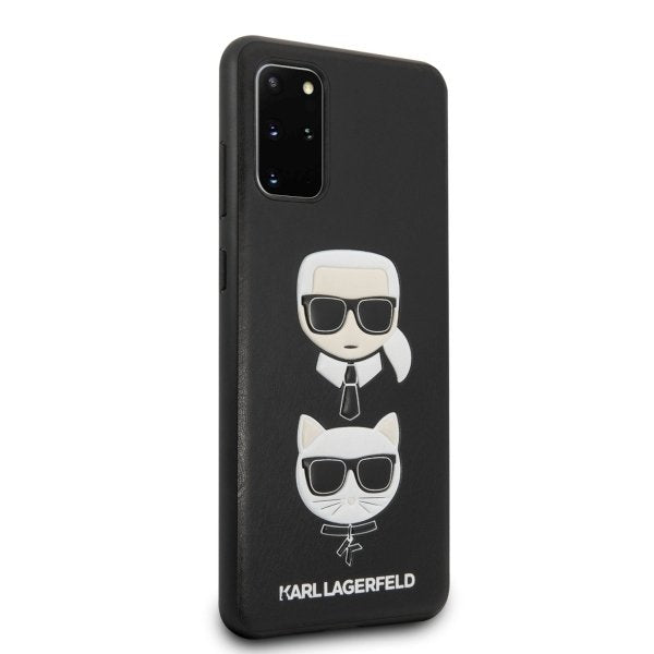 Луксозен Калъф за Samsung S20, Karl Lagerfeld Karl & Choupette Case, Черен (2)