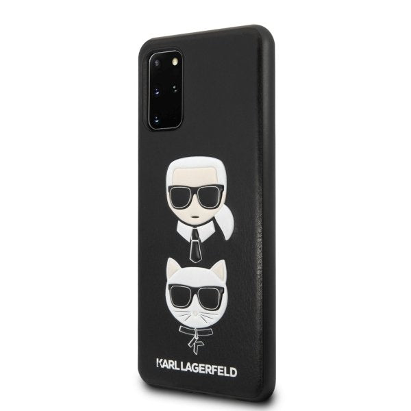 Луксозен Калъф за Samsung S20, Karl Lagerfeld Karl & Choupette Case, Черен (4)