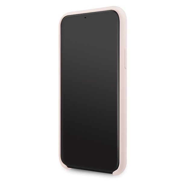 Луксозен Калъф за iPhone 11, Karl Lagerfeld Silicone Iconic Case, Розов (3)