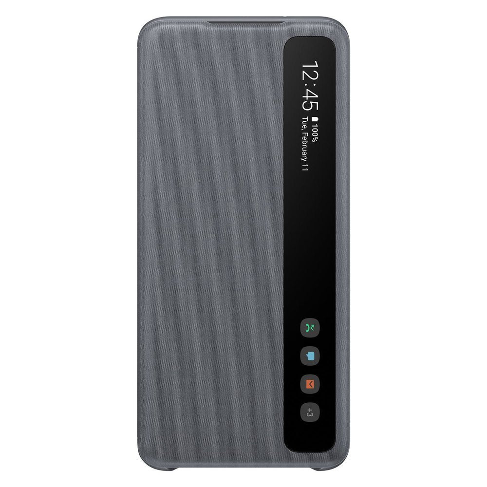 Оригинален Активен Калъф за Samsung S20 Clear View Cover Book Case EF-ZG980CJE, Сив