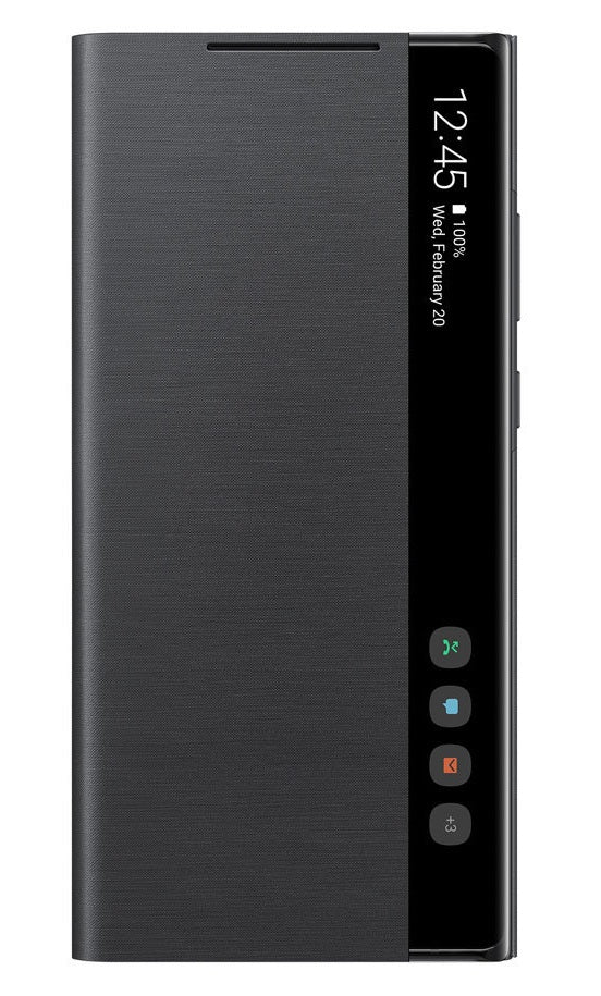 Оригинален Активен Калъф за Samsung Note 20 Clear View Cover Book Case Ef-Zn980cbe, Черен