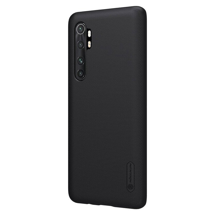 Калъф с Поставка за Xiaomi Mi Note 10 Lite, Nillkin Super Frosted Case, Черен (3)