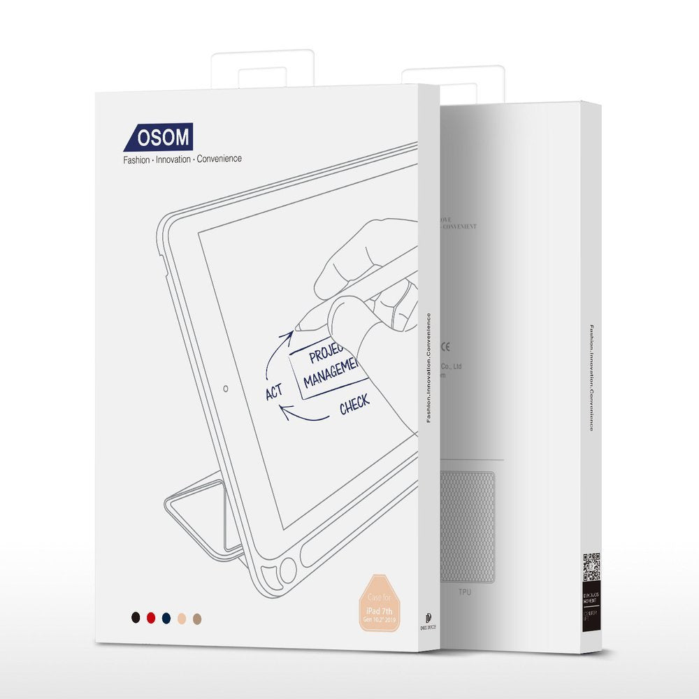 Калъф с Pen Поставка за iPad 9/ 8/ 7 10.2", Dux Ducis Osom Case, Розов (6)