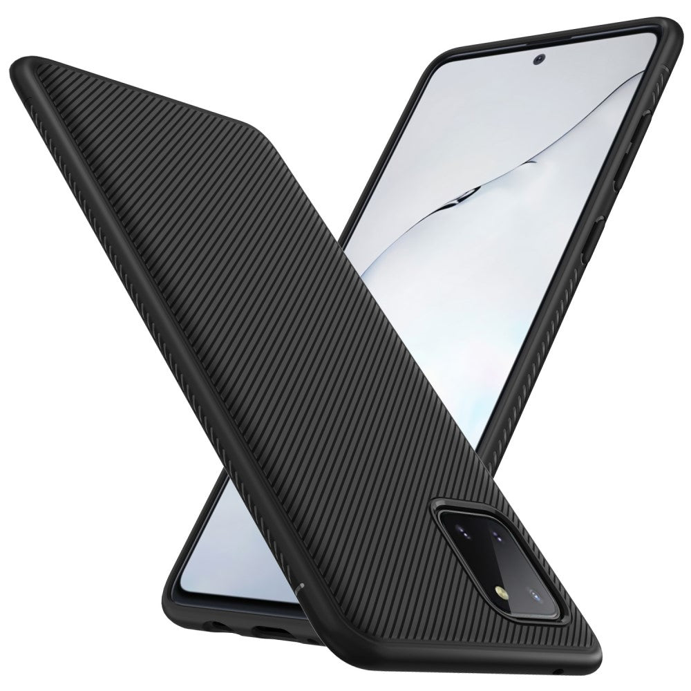 Силиконов Калъф за Samsung Note 10 Lite, Twill Case, Черен (2)