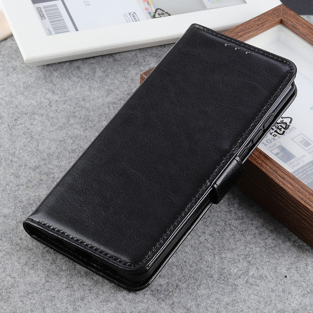 Кожен Калъф за Huawei P40 Lite, Horse Book Case, Черен (6)
