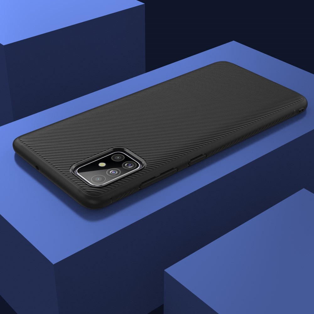 Силиконов Калъф за Samsung A51, Twill Case, Черен (4)