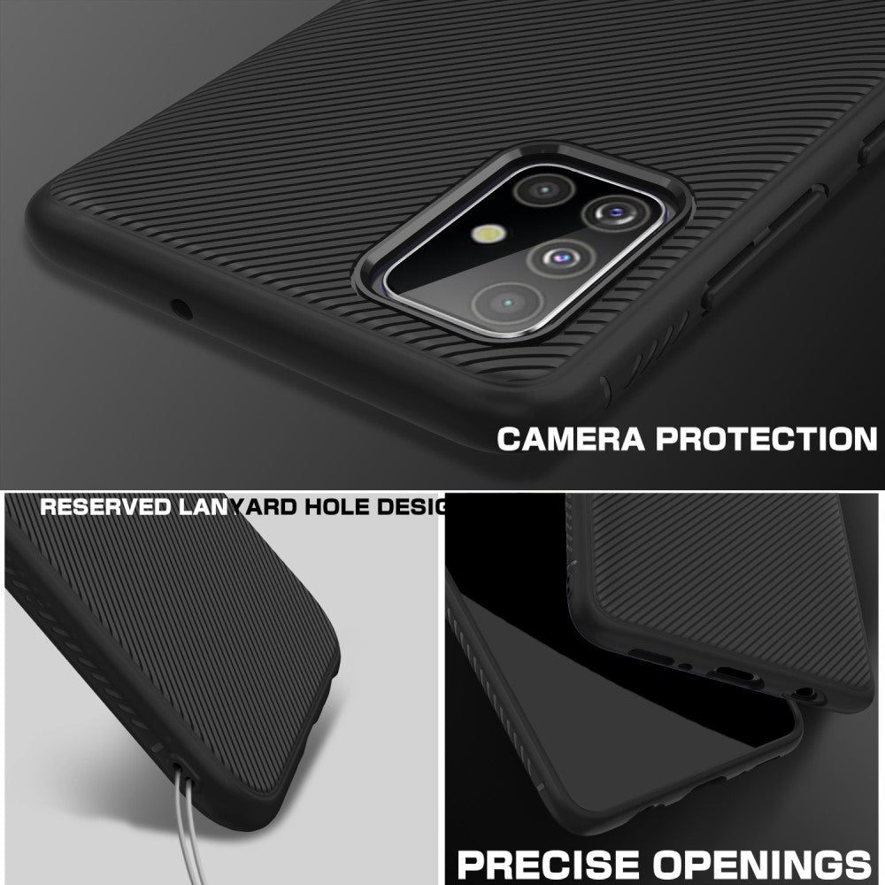 Силиконов Калъф за Samsung A51, Twill Case, Черен (7)