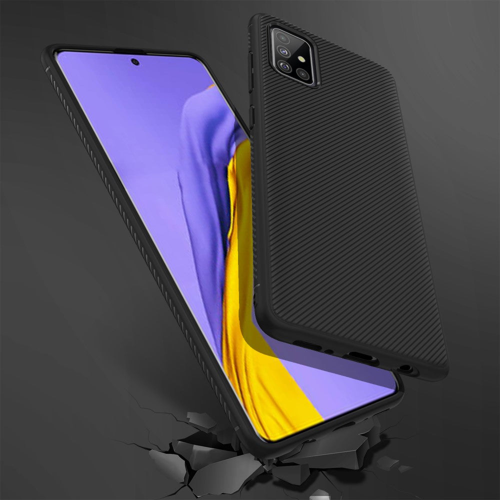 Силиконов Калъф за Samsung A51, Twill Case, Черен (6)