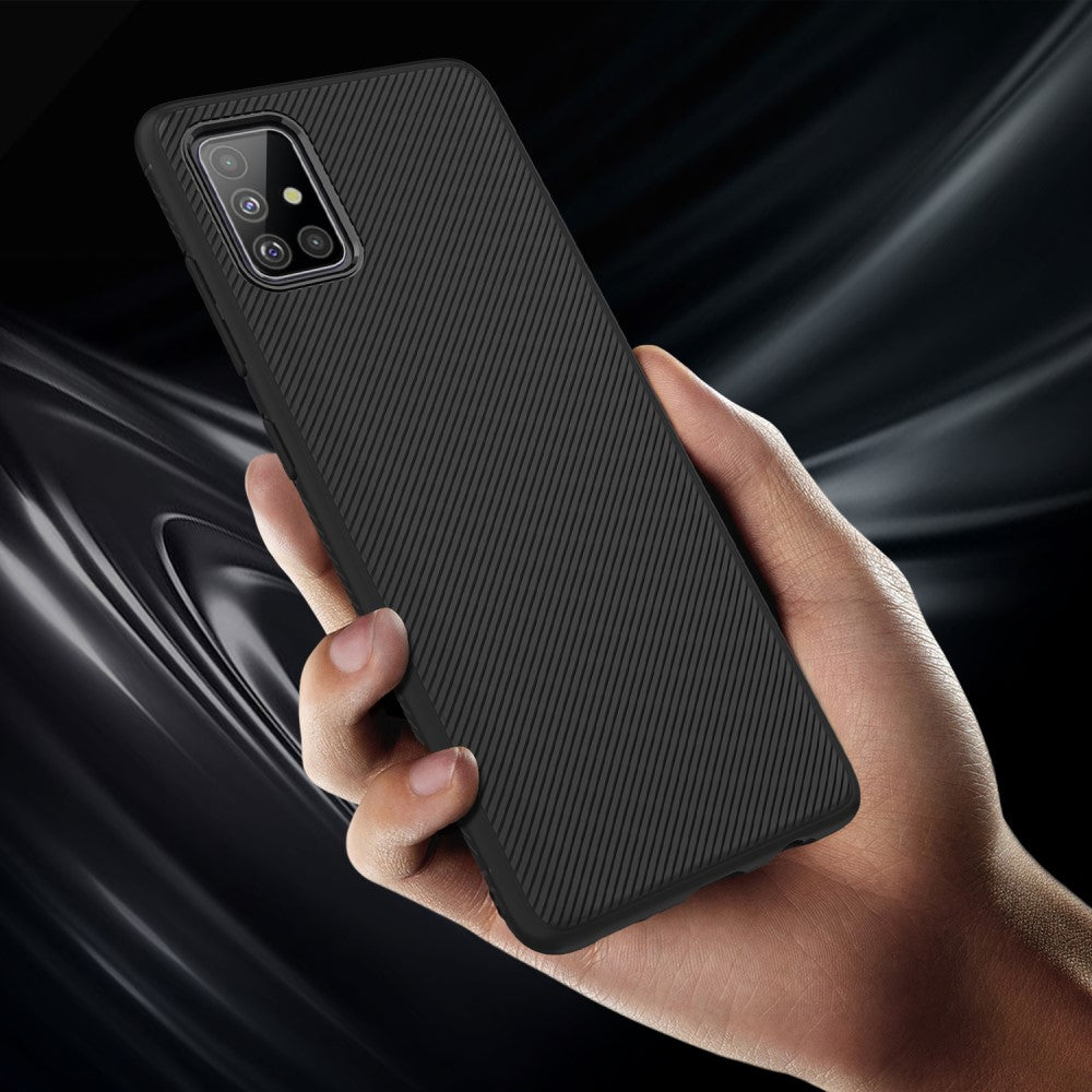 Силиконов Калъф за Samsung A51, Twill Case, Черен (3)