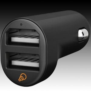 Зарядно за Кола, Cygnett 12v Charger 2.1a Dual Power Mini II, Черен (3)
