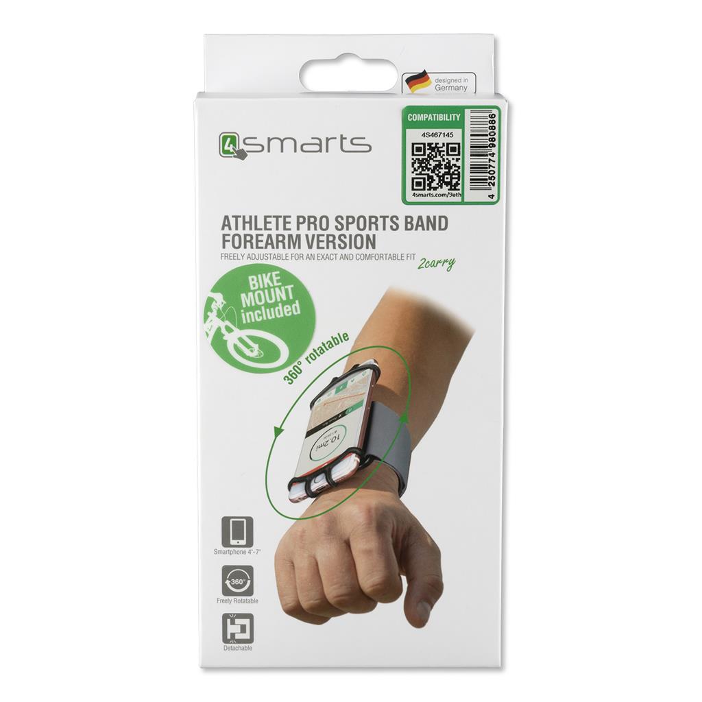 Спортен Калъф за Колело и Ръка, 4Smarts Sports Armband Pro Wrist & Bike, Черен (8)