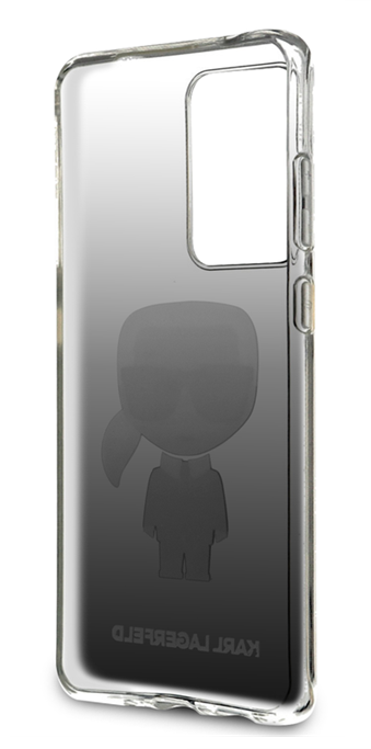 Луксозен Калъф за Samsung S20 Ultra, Karl Lagerfeld Gradient Iconik Case, Черен (3)