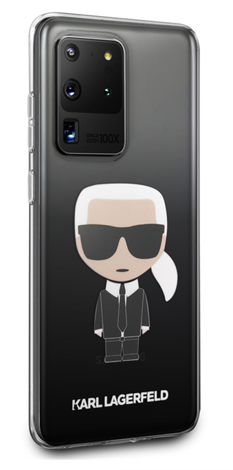 Луксозен Калъф за Samsung S20 Ultra, Karl Lagerfeld Gradient Iconik Case, Черен (2)