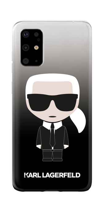 Луксозен Калъф за Samsung S20 Plus, Karl Lagerfeld Gradient Iconik Case, Черен (3)
