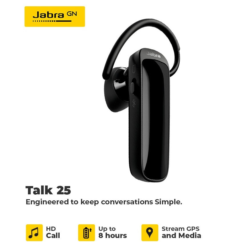 Безжична Слушалка, Jabra Talk 25 SE Handsfree Bluetooth, Черен (3)