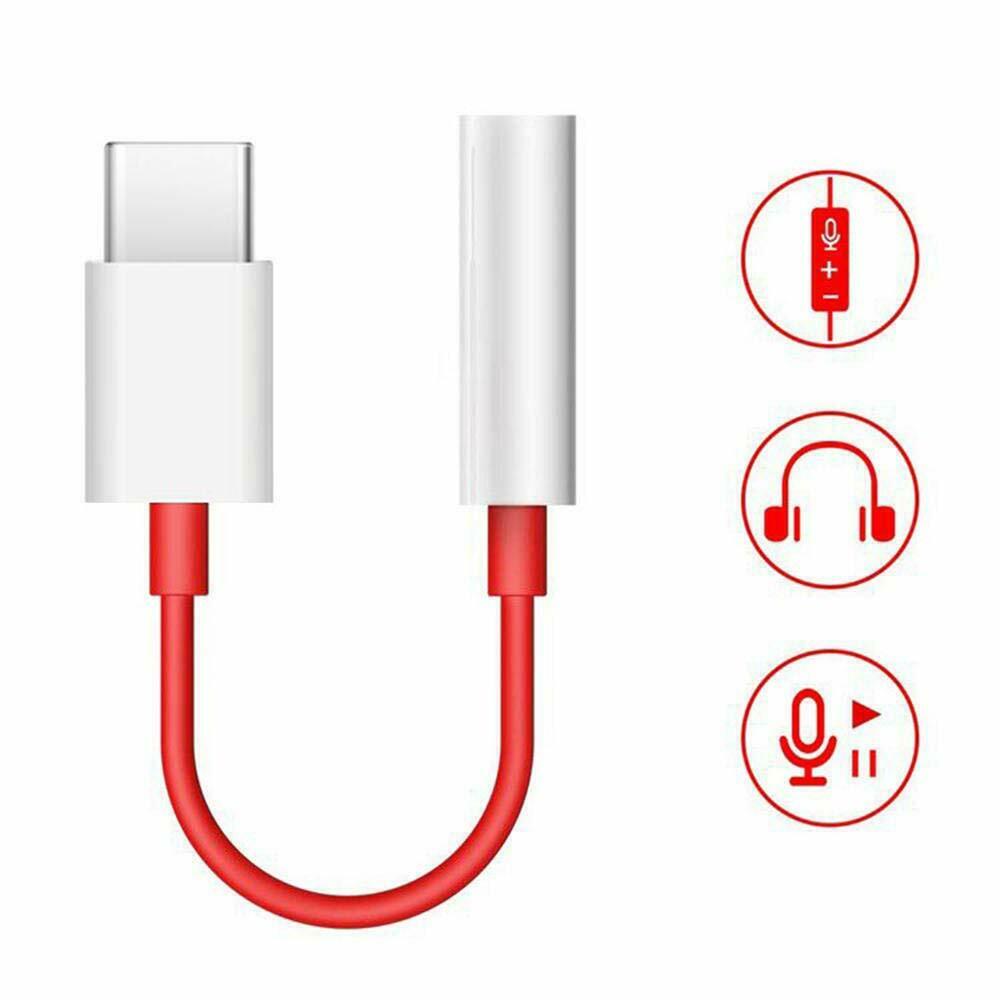 Оригинален Аудио Преход/Адаптер за Oneplus USB-C to Aux 3.5mm, Бял (Bulk)