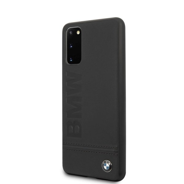 Луксозен Кожен Калъф за Samsung S20, BMW Leather Case, Черен (4)
