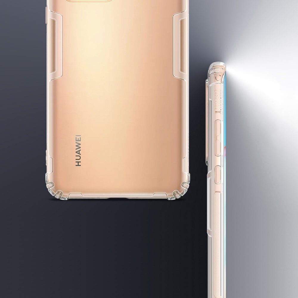 Противоударен Силиконов Калъф за Huawei P40 Pro, Nillkin Shockproof Case, Прозрачен (5)