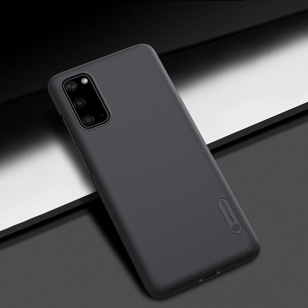 Калъф с Поставка за Samsung S20, Nillkin Super Frosted Case, Черен (3)