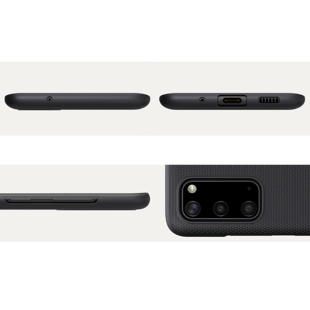 Калъф с Поставка за Samsung S20, Nillkin Super Frosted Case, Черен (6)