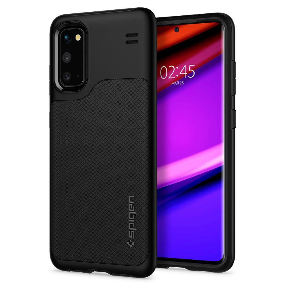 Противоударен Хибриден Калъф за Samsung S20, Spigen Hybrid NX Case, Черен