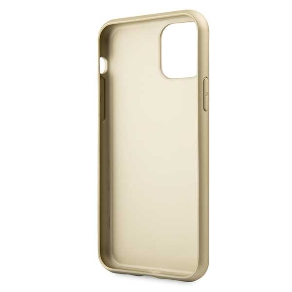 Луксозен Кожен Калъф за iPhone 11 Pro, Guess Charms Case, Кафяв (5)