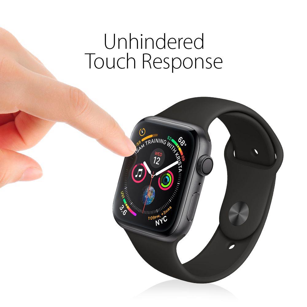 Удароустойчив Протектор за Apple Watch SE/ 6/ 5/ 4 44 mm, Spigen Neoflex Glass, Прозрачен (5)