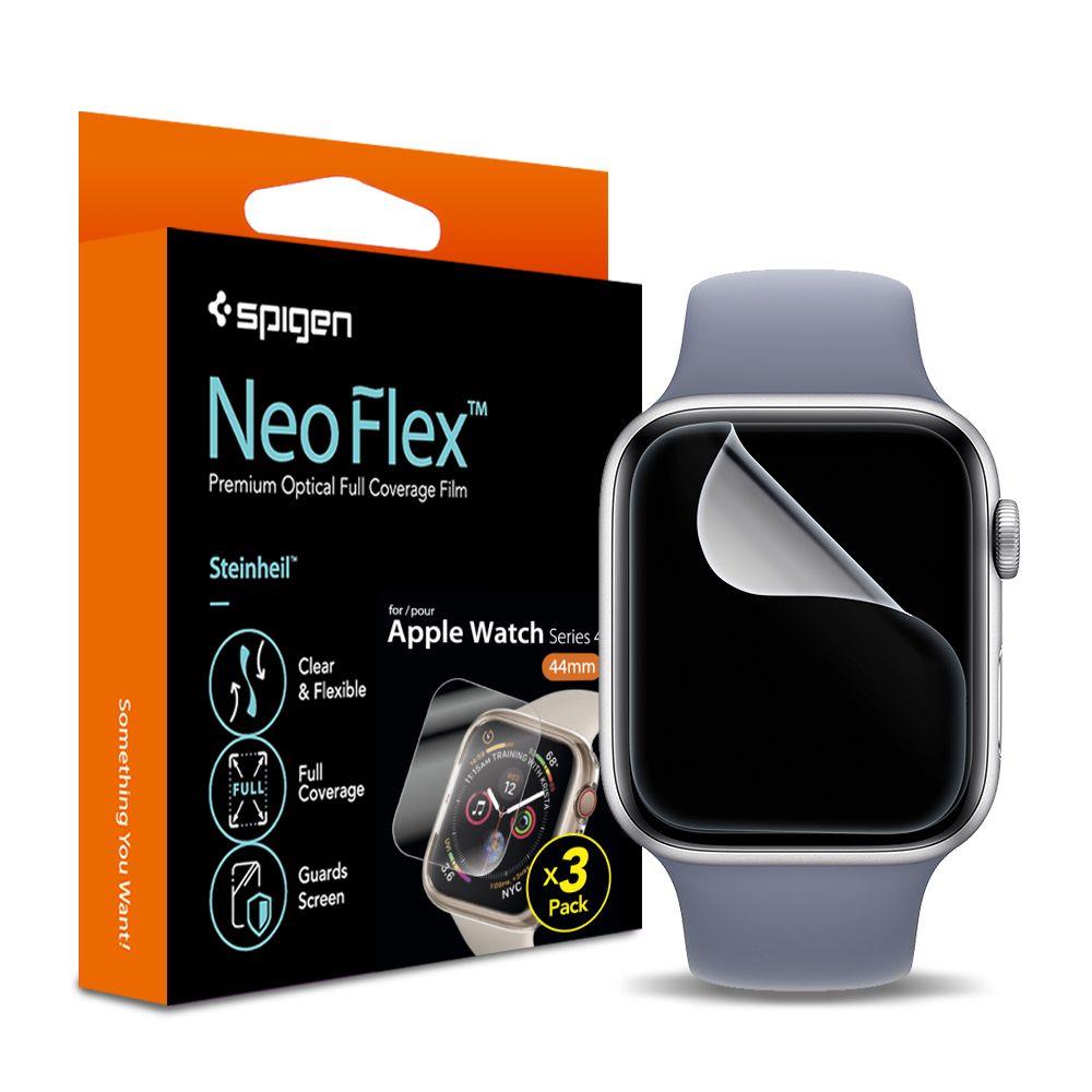 Удароустойчив Протектор за Apple Watch SE/ 6/ 5/ 4 44 mm, Spigen Neoflex Glass, Прозрачен