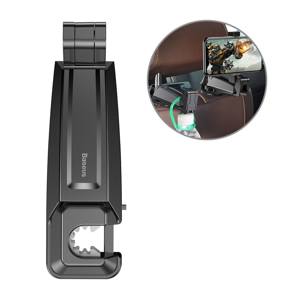 Стойка за Облегалката на Автомобилна Седялка, Baseus Car Mount, Черен (8)