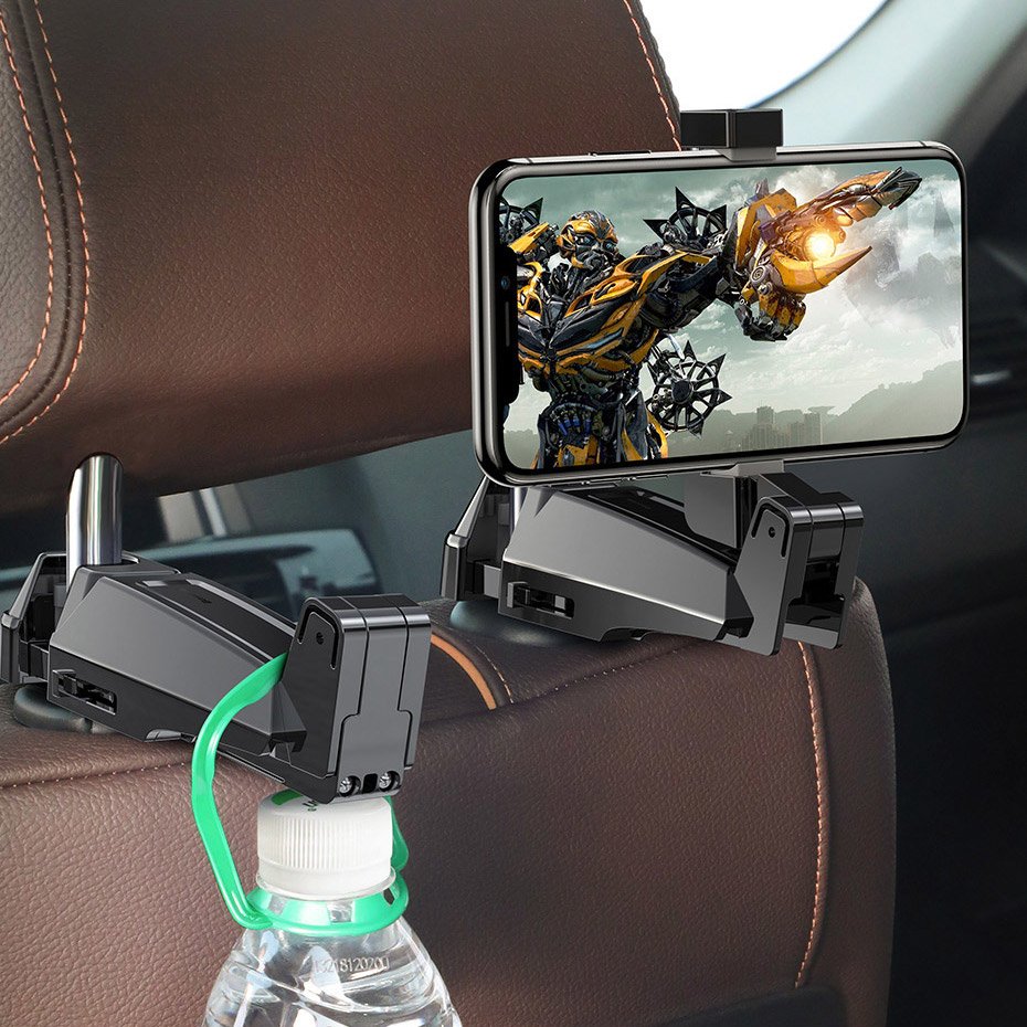 Стойка за Облегалката на Автомобилна Седялка, Baseus Car Mount, Черен (2)