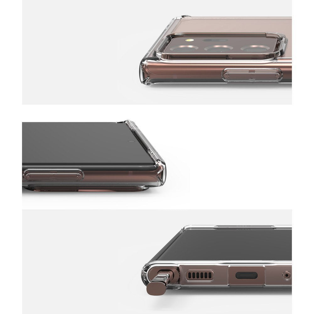 Противоударен Хибриден Калъф за Samsung Note 20 Ultra, Ringke Fusion Case, Прозрачен (3)