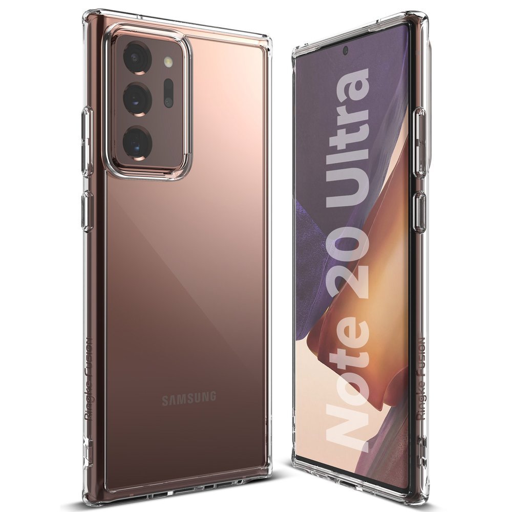 Противоударен Хибриден Калъф за Samsung Note 20 Ultra, Ringke Fusion Case, Прозрачен (2)