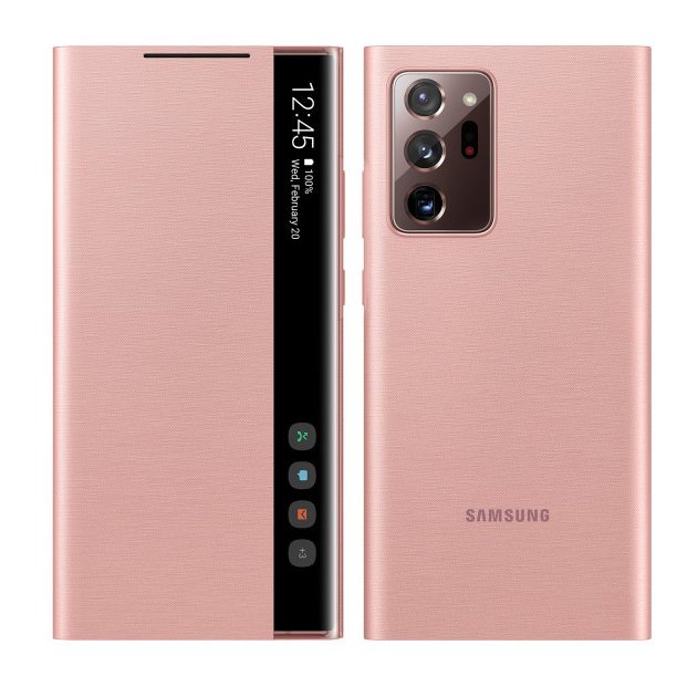 Оригинален Активен Калъф за Samsung Note 20 Ultra Clear View Cover Book Case Ef-Zn985cae, Кафяв (4)