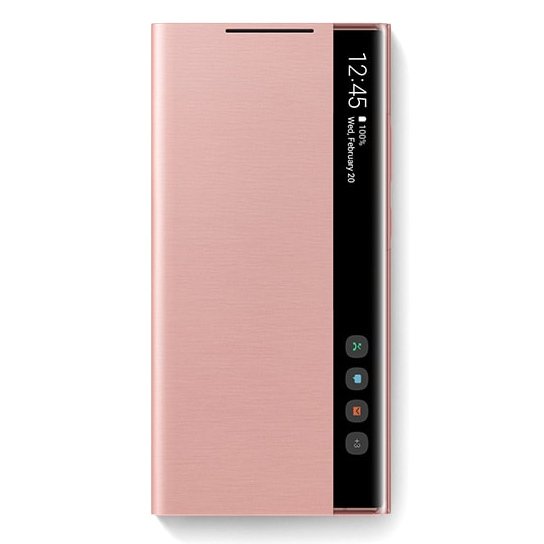 Оригинален Активен Калъф за Samsung Note 20 Clear View Cover Book Case Ef-Zn980cae, Кафяв