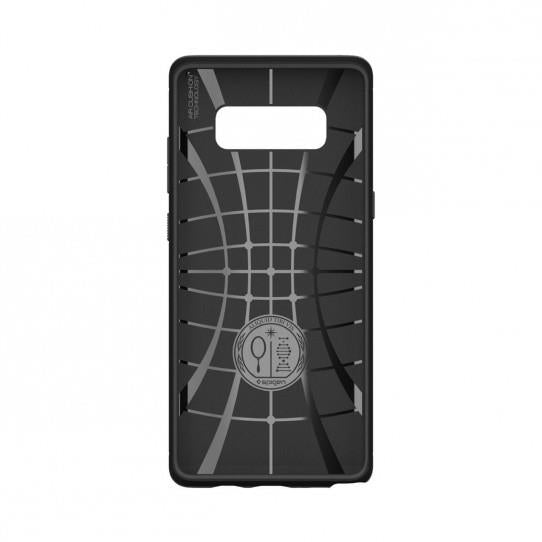 Противоударен Силиконов Калъф за Samsung Note 8, Spigen Rugged Armor Case, Черен (5)