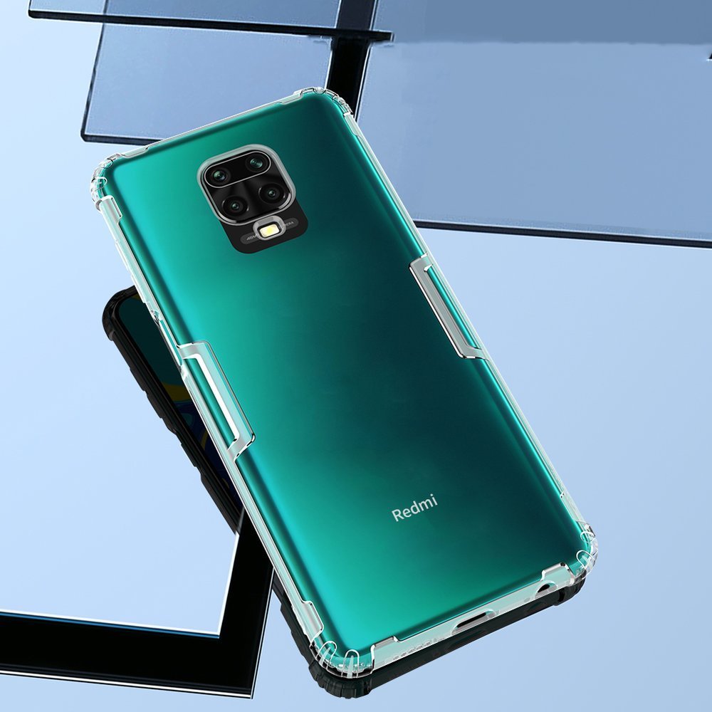 Противоударен Силиконов Калъф за Xiaomi Redmi Note 9 Pro/9S, Nillkin Shockproof Case, Прозрачен (5)